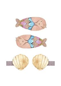 Sellős és kagylós csatok - 4 db-os szett