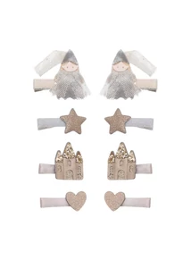 Mimi &amp; Lula Királynő és kastély mini csatok - 8 db-os szett