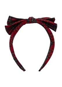 Mimi &amp; Lula Skót kockás óriás masnis hajpánt