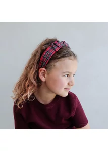 Mimi &amp; Lula Skót kockás óriás masnis hajpánt