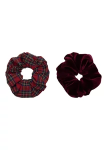 Skót kockás hajgumik - 2 db-os szett