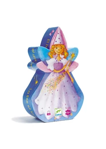 Formadobozos puzzle - Tündér és az egyszarvú, 36 db-os - The fairy and the unicorn