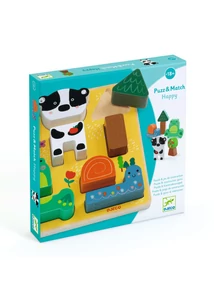 Formaillesztő és formapárosító - Vidám - Puzz and Match Happy