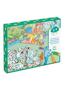 Kreatív készlet - Kiszínetett meséim állatokkal - A world to create, animals