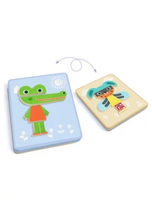 Mágneses képkirakó - Variációk 12 állatra - Inzebox Mix Animals