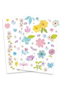 Tetováló matricák - Mezei virágok - Fair flowers of the field