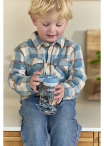 Little Dutch szívószálas kulacs 450 ml - forest friends