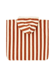Little Dutch fürdőponcsó Ocean World Brown Stripe - One size