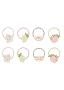 Barackos citrusos mini hajgumik - 8 db-os szett