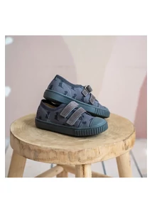 TD Shoes Vászoncipő - szürke, dinós