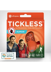 Tickless Human kullancsriasztó ultrahangos kikapcsolható orange