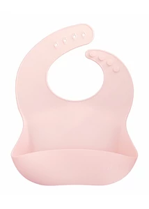 Szilikon előke - halvány rózsaszín