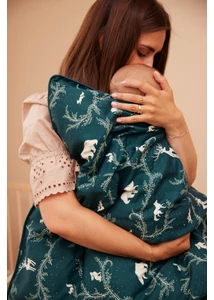 Ágyneműhúzat szett (baba) - Éjszaka az erdőben