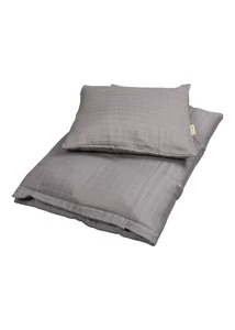 Ágyneműhúzat szett (junior) - szürke, muszlin