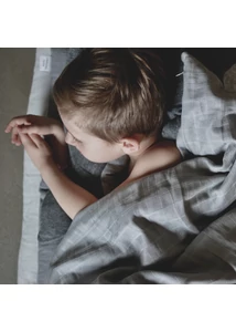 Ágyneműhúzat szett (junior) - szürke, muszlin