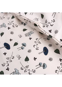 Ágyneműhúzat szett (junior) - erdei mintás (kék)