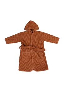 Fürdőköntös - rozsdavörös (3-4 éves méret)