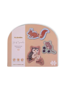 Filibabba 7db-os puzzle kirakós - erdei állatok