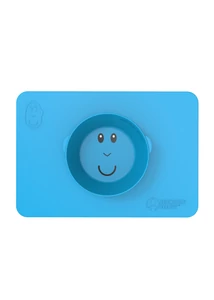 Makihami - Csúszásmentes szilikon alátét + tányér 2:1 - kék