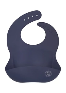 Szilikon előke - pávakék