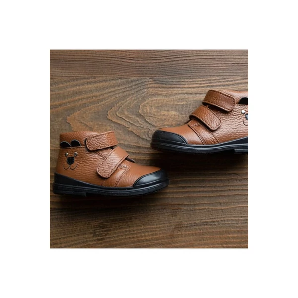 TD Shoes Szupinált Vízálló Fiú Cipő - Brown Bear