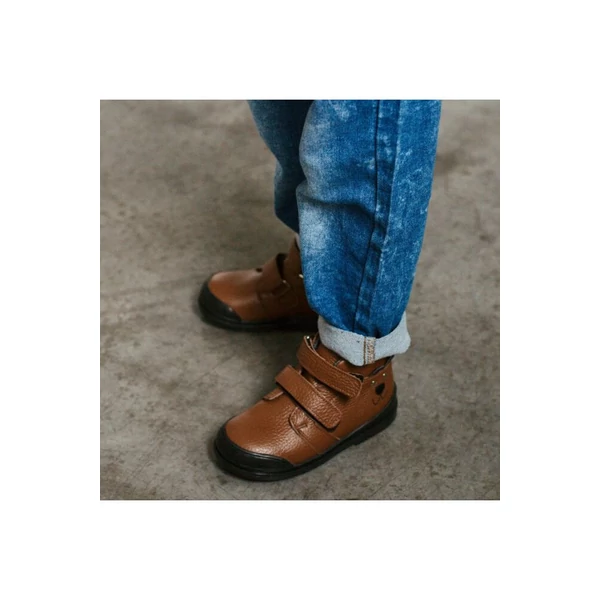TD Shoes Szupinált Vízálló Fiú Cipő - Brown Bear
