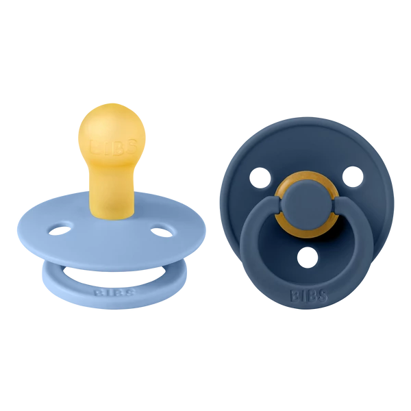 BIBS Colour 2-es szett (Égkék/Acélkék), 0-6 hó