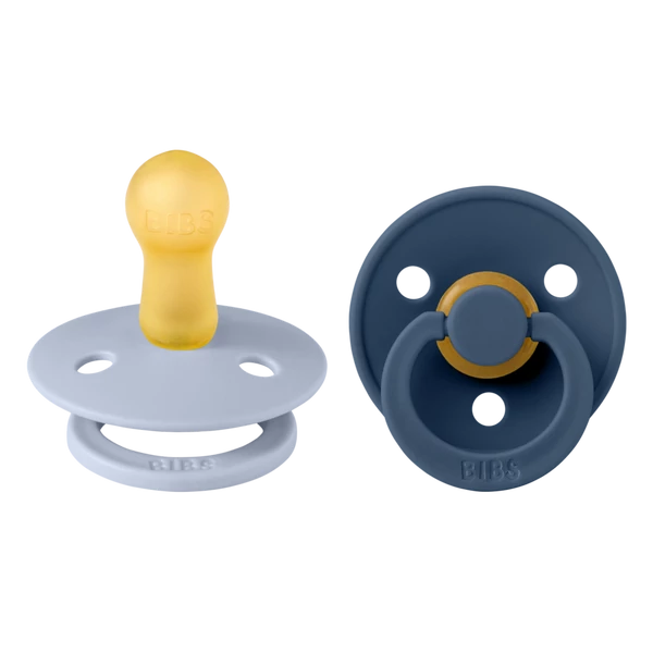 BIBS Cumi Colour 2-es szett (Hamvaskék/Acélkék), 6-18 hó