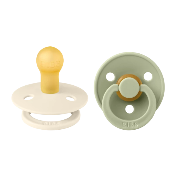 BIBS Cumi Colour 2-es szett (Krémfehér/Zsálya), 0-6 hó