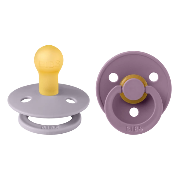 BIBS Cumi Colour 2-es szett (Mályva/Pasztellszürke), 0-6 hó