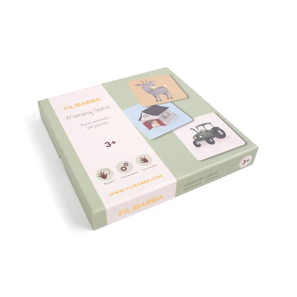 Filibabba Memória játék - Állatok a farmon