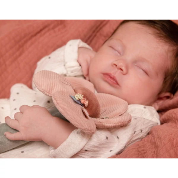 Little Dutch plüss csörgő - pink virág