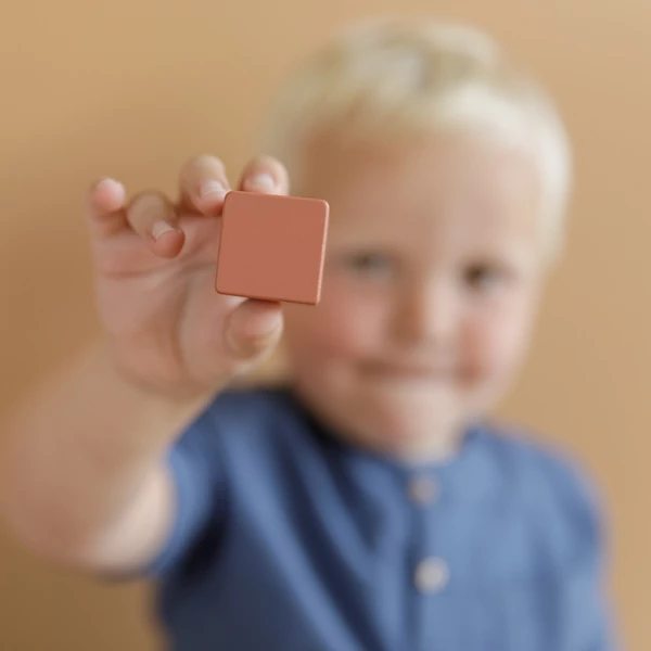 Little Dutch kék fa formabedobó kocka