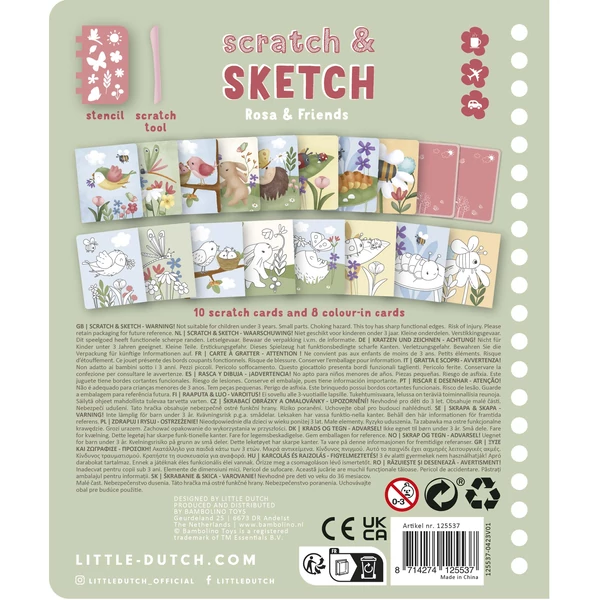 LITTLE DUTCH KARCKÉP KÉSZÍTŐ FÜZET - ROSA ÉS BARÁTAI