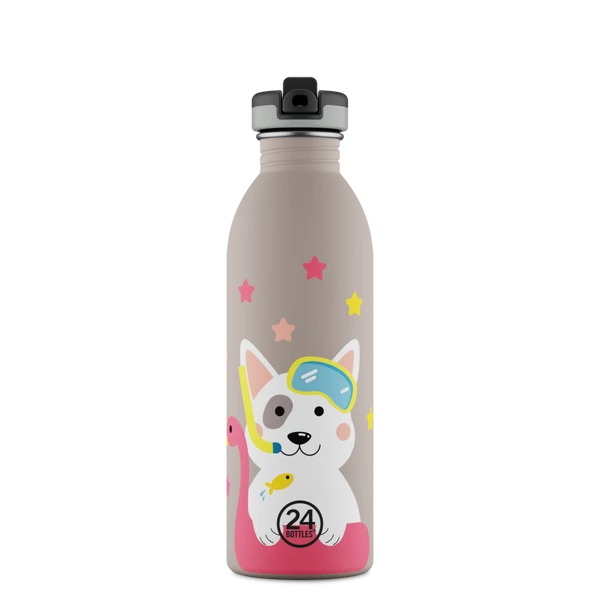 24BOTTLES Kids Urban 500ml rozsdamentes acél kulacs, Lucky Dog 