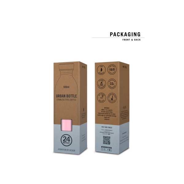24BOTTLES Urban 500ml rozsdamentes acél kulacs, MAUVE