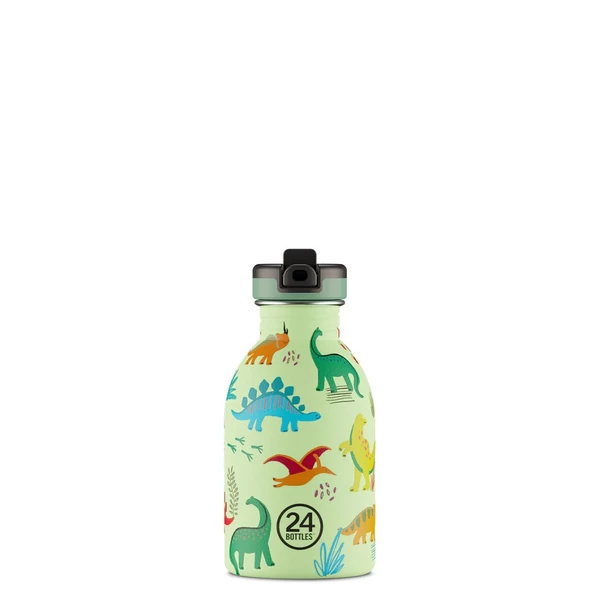 24BOTTLES Kids Urban 250ml rozsdamentes acél kulacs, Jurassic Friends 