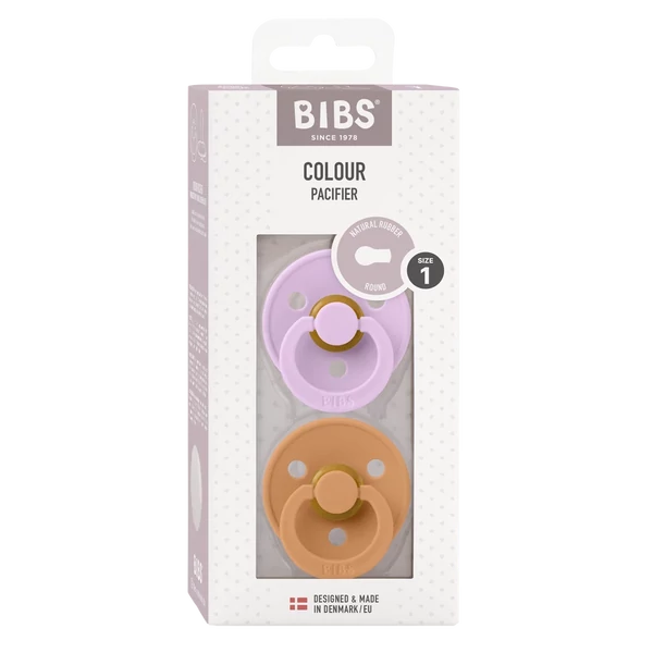 BIBS Colour 2-es szett (Viola/Sütőtök), 0-6 hó