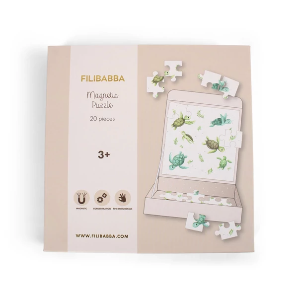 Filibabba mágneses játék - Turtle puzzle