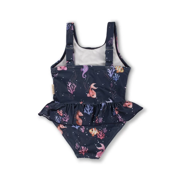 Eva – UV szűrős fürdőruha babáknak 1-2 év – Rainbow Reef