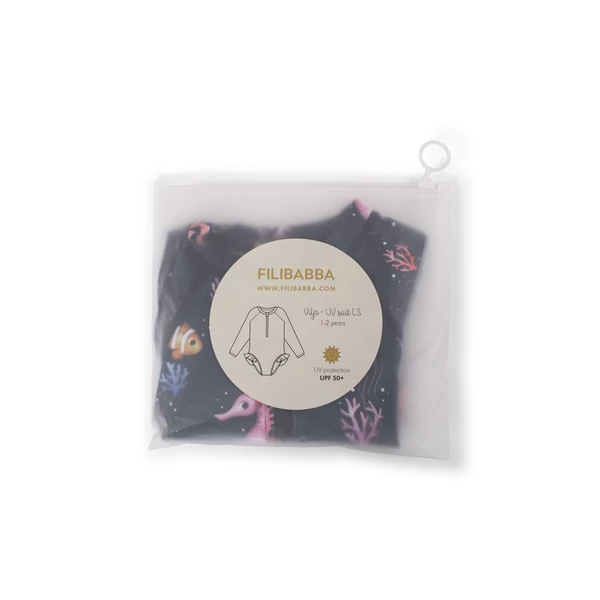 Vilje – UV szűrős úszódressz gyerekeknek 3-4 év – Rainbow Reef