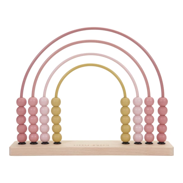 LITTLE DUTCH ABACUS SZIVÁRVÁNY - PINK
