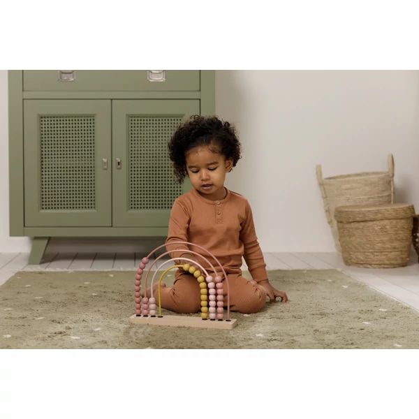 LITTLE DUTCH ABACUS SZIVÁRVÁNY - PINK