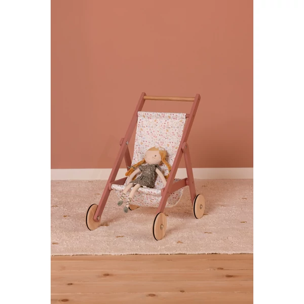 Little Dutch játék babakocsi - virágok&pillangók - Újracsomagolt