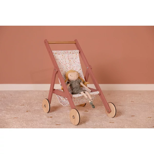 Little Dutch játék babakocsi - virágok&pillangók - Újracsomagolt