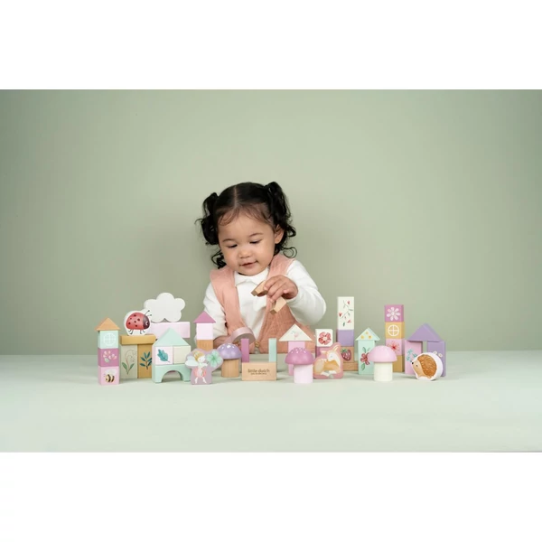 Little Dutch fa építőkocka 50 db - Fairy Garden