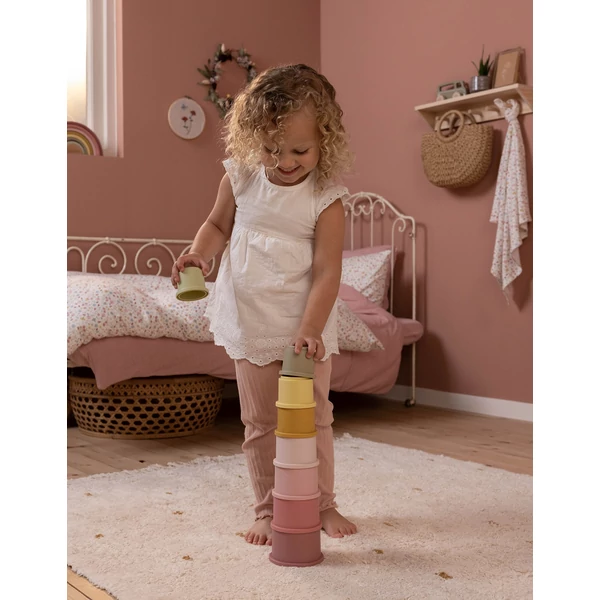 LITTLE DUTCH POHARAS TORONYÉPÍTŐ - PINK