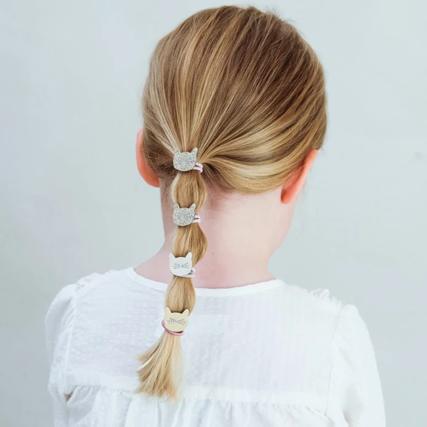 Cuki cica mini hajgumi - 6 db-os szett