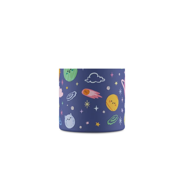 24BOTTLES Kids Clima 330ml rozsdamentes acél termosz szívószálas kupakkal, Space Friends