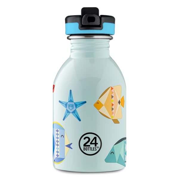 24BOTTLES Kids Urban 250ml rozsdamentes acél kulacs, Sea Friends